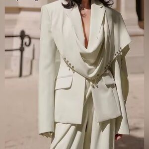 NEW $189 Shaara Pearl Drop Cream Blazer